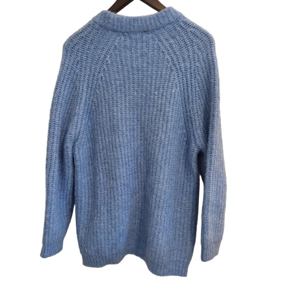 ❄️ Zara Wool & Alpaca Knit Oversized Cardigan Jacket | Size S | Like New - Picture 5 of 9